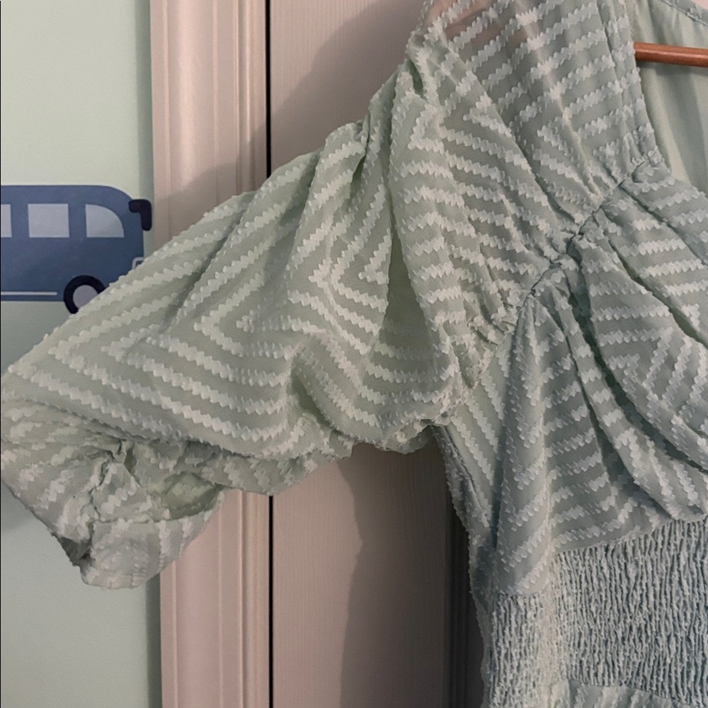 ASOS Mint Green Striped Maxi Dress - Picture 6 of 9